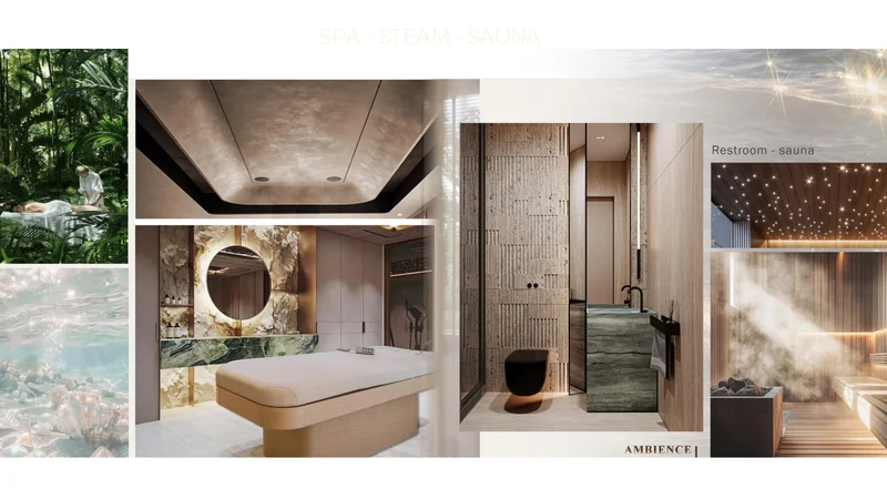 Khu trị liệu Spa và Sauna cao cấp